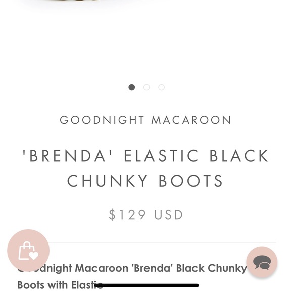 Leather platform Goodnight Macaroon’s version of a “Chelsea boot”. I - Picture 5 of 5